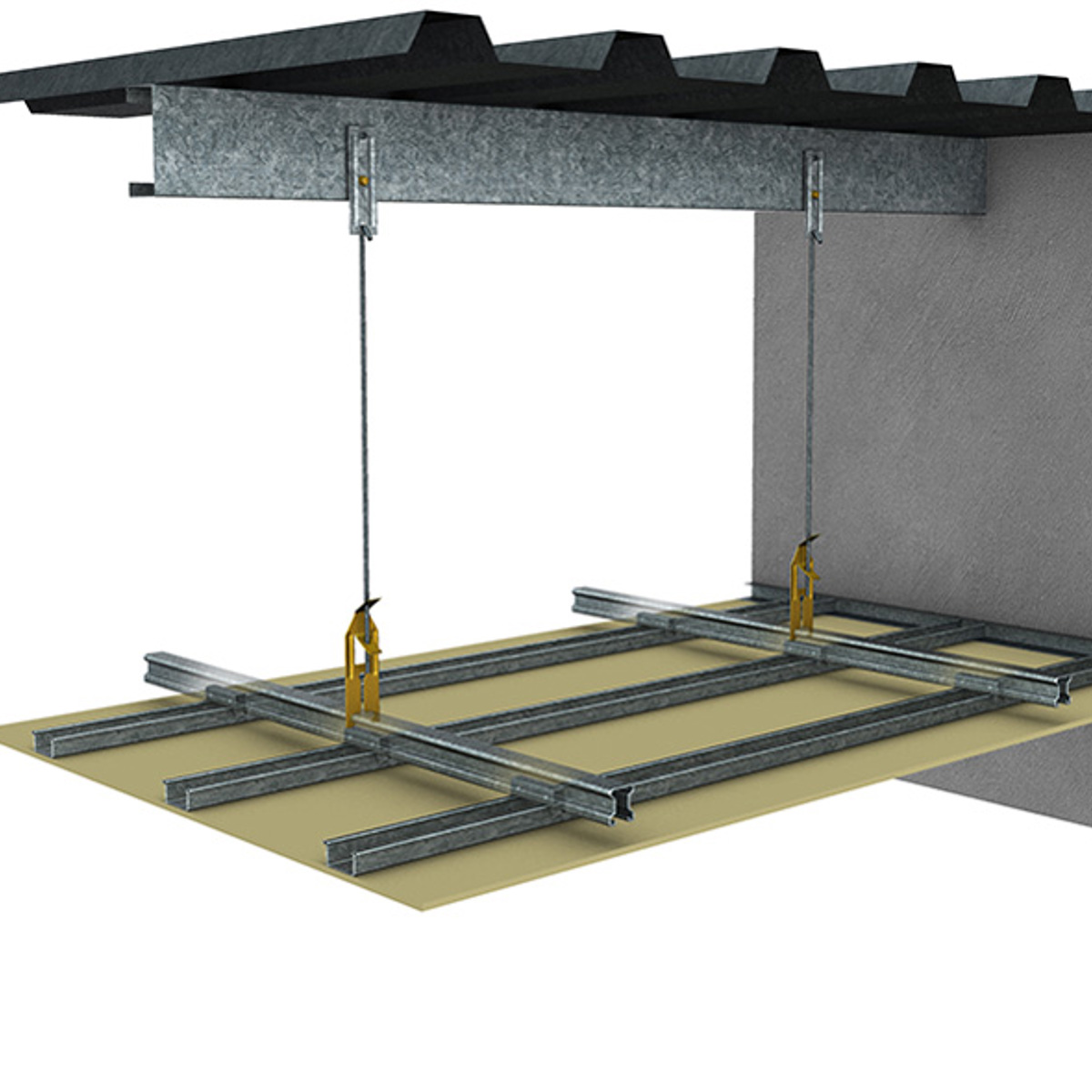 Key Lock Concealed Suspended Ceiling System Rondo
