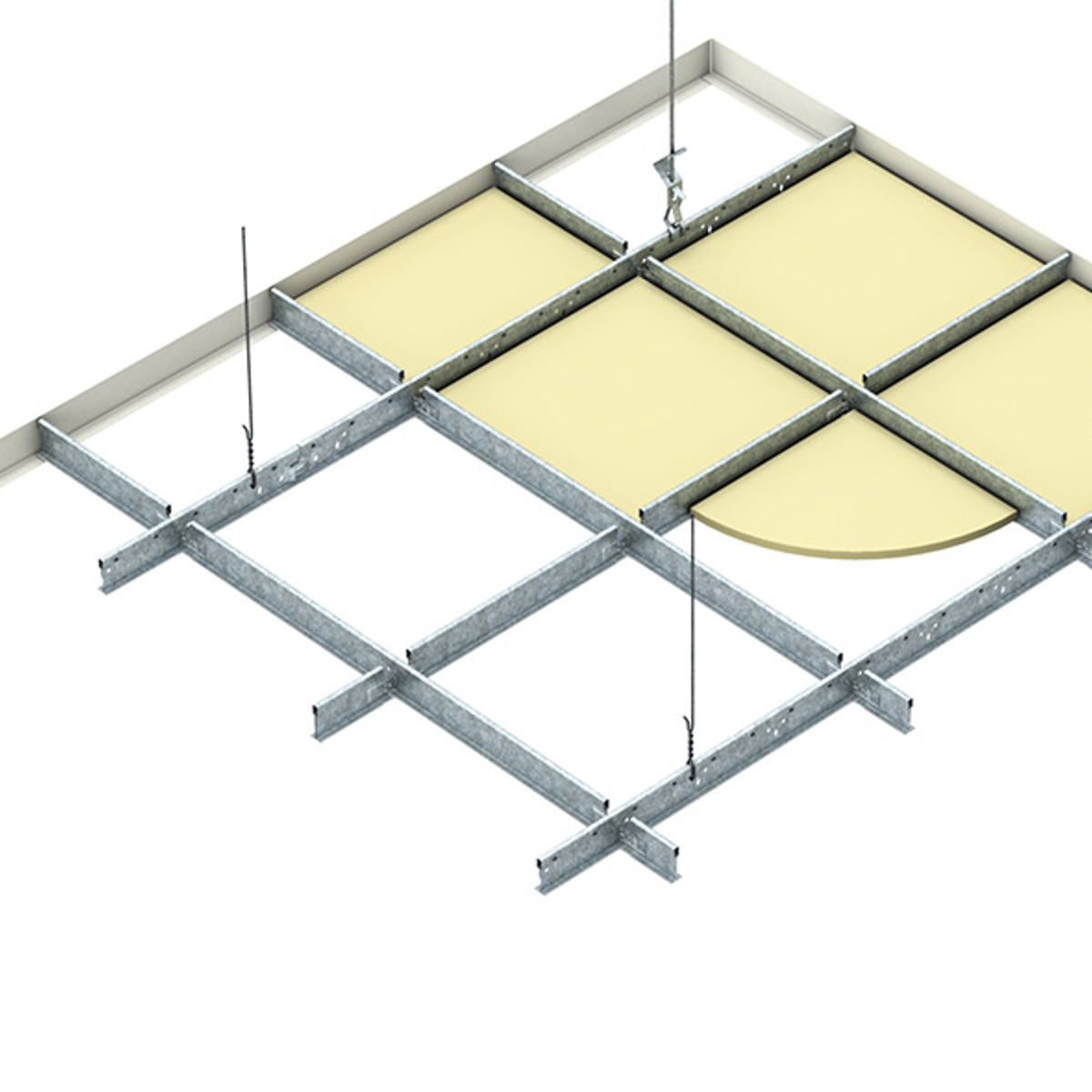 Donn Exposed Grid Ceiling System Rondo